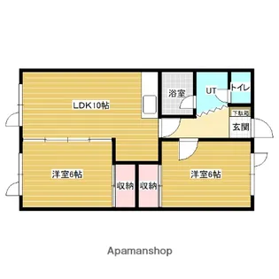 グランジュールA【1階】の間取り