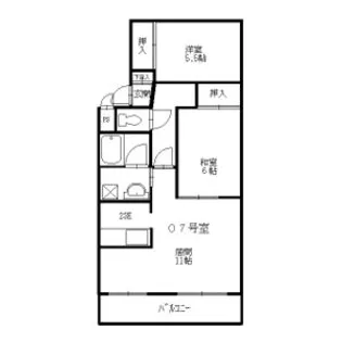 土屋ビル岩見沢【00305号室】の間取り