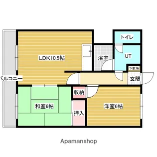 シャトー414【1階】の間取り