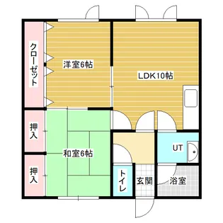ヒルズ6.12【1階】の間取り