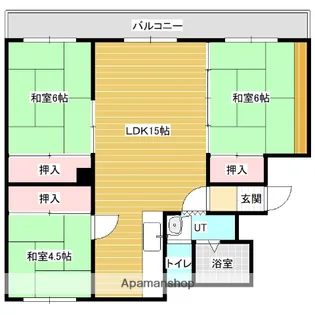 エル美唄【3階】の間取り