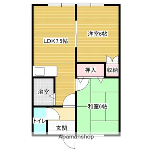 ドリームハイツⅢ【1階】の間取り