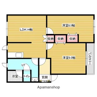 マーガレット3号館【2階】の間取り