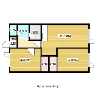 グランジュールC【2階】の間取り