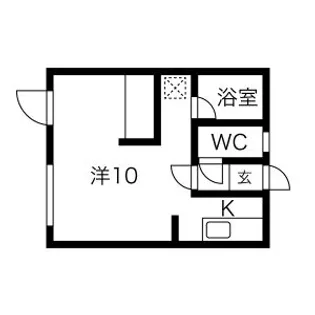 アップルハイツ【102号室】の間取り