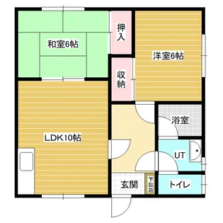 ハラダハイツ【2階】の間取り