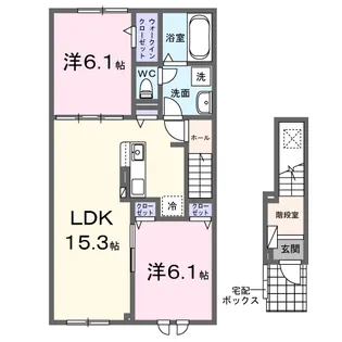 アンジェロⅢ【2階】の間取り