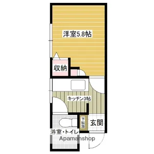 南清水沢マンション【3階】の間取り