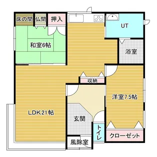 北海道岩見沢市緑が丘1丁目【一戸建】の間取り