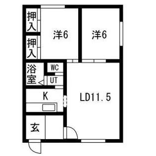 シティ57【202号室】の間取り