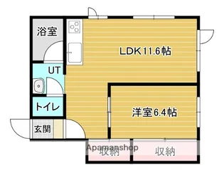 グランフォンテーヌ【1階】の間取り