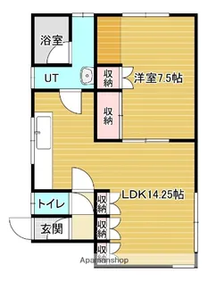 栗沢本町アパート【1階】の間取り