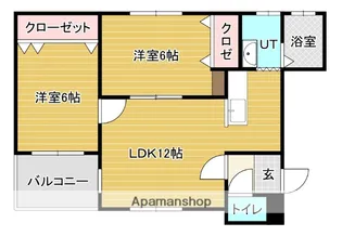 WOODY VILLA【1階】の間取り