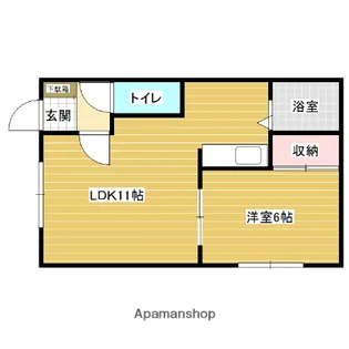 ハウジングカンフォートⅠ【2階】の間取り