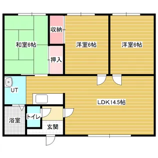 ルーベデンス77A【3階】の間取り