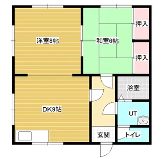 金子アパート【1階】の間取り