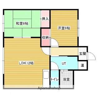 ツモローハイツ【1階】の間取り