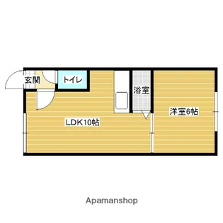 1LDKの間取り画像