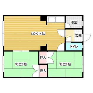 コーポ市村【1階】の間取り