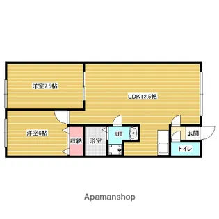 ハイツくりねん【2階】の間取り
