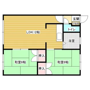 土田マンション【1階】の間取り