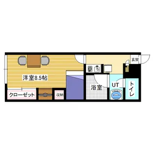 レオパレスファミリアⅢ【106号室】の間取り