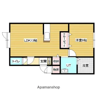 LIVE HILLS PG B【1階】の間取り