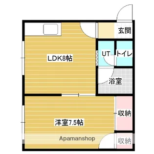 コーポゆもと【3階】の間取り
