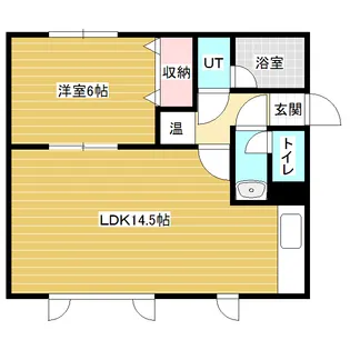 1LDKの間取り画像