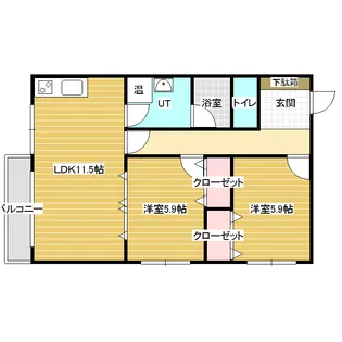 TOUCH02【1階】の間取り