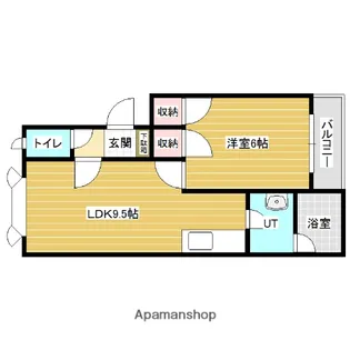 パークマンションⅥ【1階】の間取り