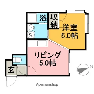 セリーヌⅡ【105号室】の間取り