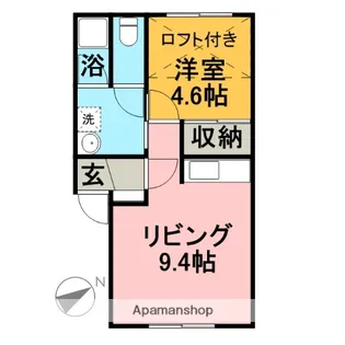 ペンタスⅠ【202号室】の間取り