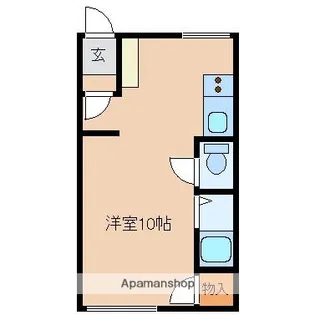 北海道滝川市黄金町西3丁目【アパート】の間取り