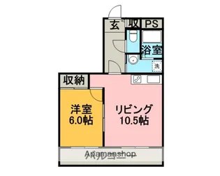 第2日新マンション【2階】の間取り