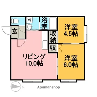 ラビアン【1階】の間取り