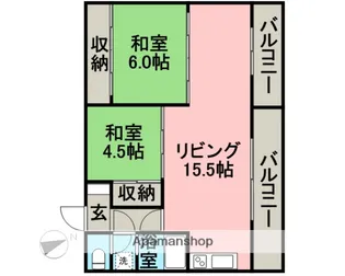 TSUMOTOクリーンハイツ【3階】の間取り