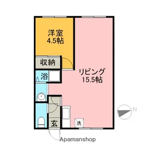 リラハイツ【202号室】の間取り