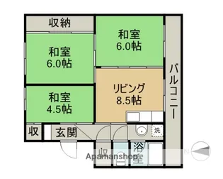 フォーシーズン滝川Ⅱ【2階】の間取り
