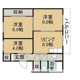 フォーシーズン滝川Ⅱ【201号室】の間取り