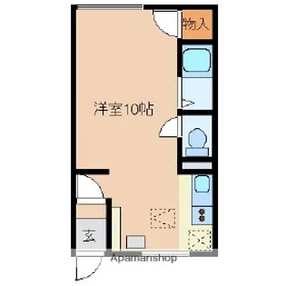 オリス緑町ハイツ2【2階】の間取り