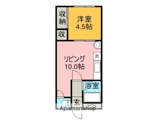 大橋第2マンション【2階】の間取り