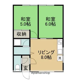 ハイツ暑寒NO1【5号室号室】の間取り