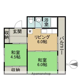 フォーシーズン滝川Ⅰ【508号室】の間取り