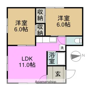 コーポ館【2階】の間取り