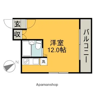 TSUMOTOクリーンハイツ【3階】の間取り