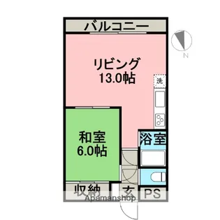 TSUMOTOクリーンハイツ【3階】の間取り