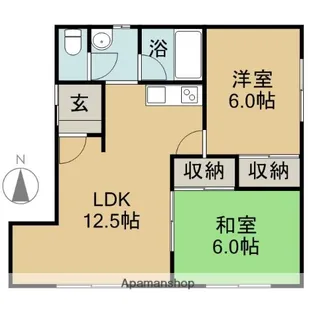 寿ハウス【2階】の間取り