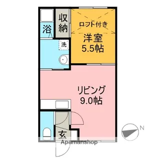 グランデマンション【2階】の間取り