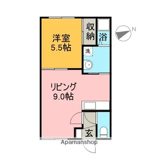 グランデマンション【102号号室】の間取り